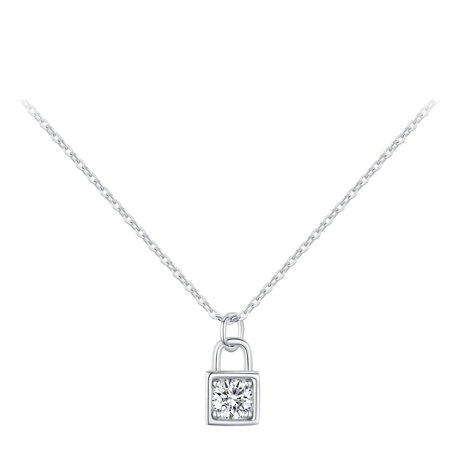 Aveline Lock Pendant Necklace